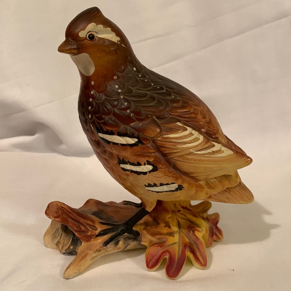 Vintage Norcrest Bisque Quail Bird